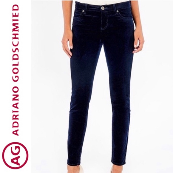 Ag Adriano Goldschmied Denim - AG stevie slim straight corduroy dark navy Jeans